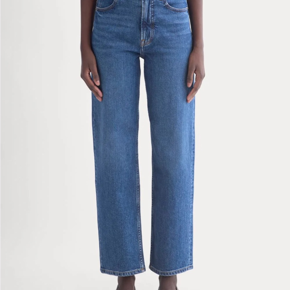 Everlane Way High 2.0 Women's Straight Leg Jeans in Blue